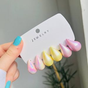 گوشواره اشکی نیکلی رنگهای پاستیلی