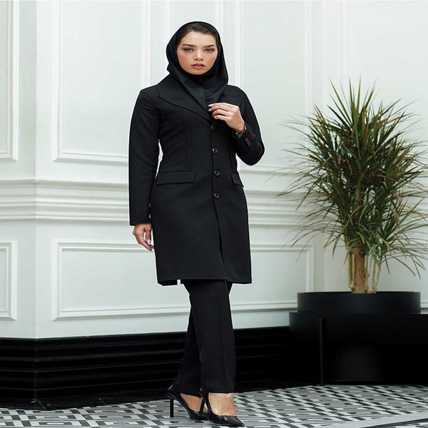 مانتو شلوار اداری باران دخت مدل ساسون از رو کد 4034