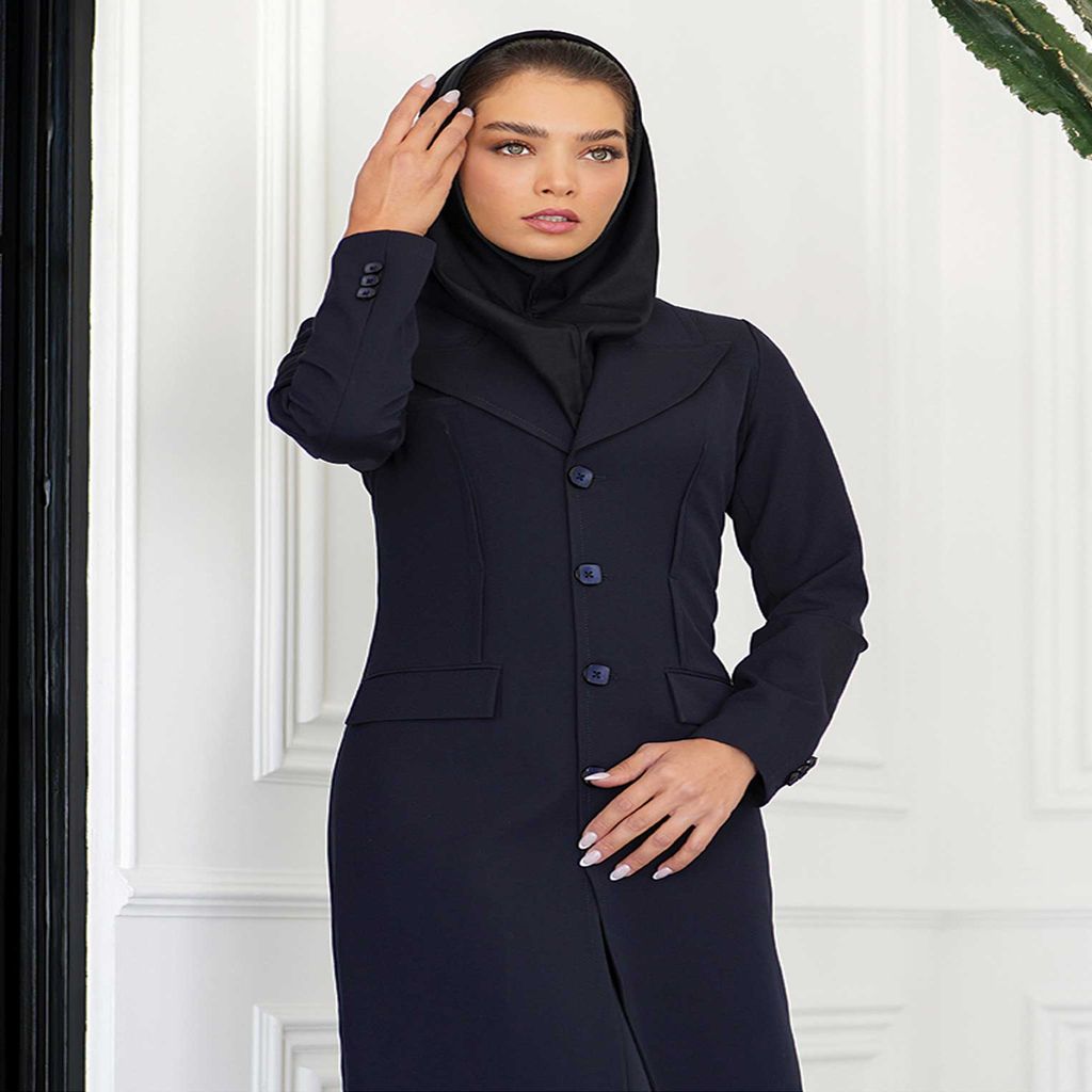 خرید اینترنتی قیمت مانتو شلوار اداری باران دخت مدل ساسون از رو کد 4034
