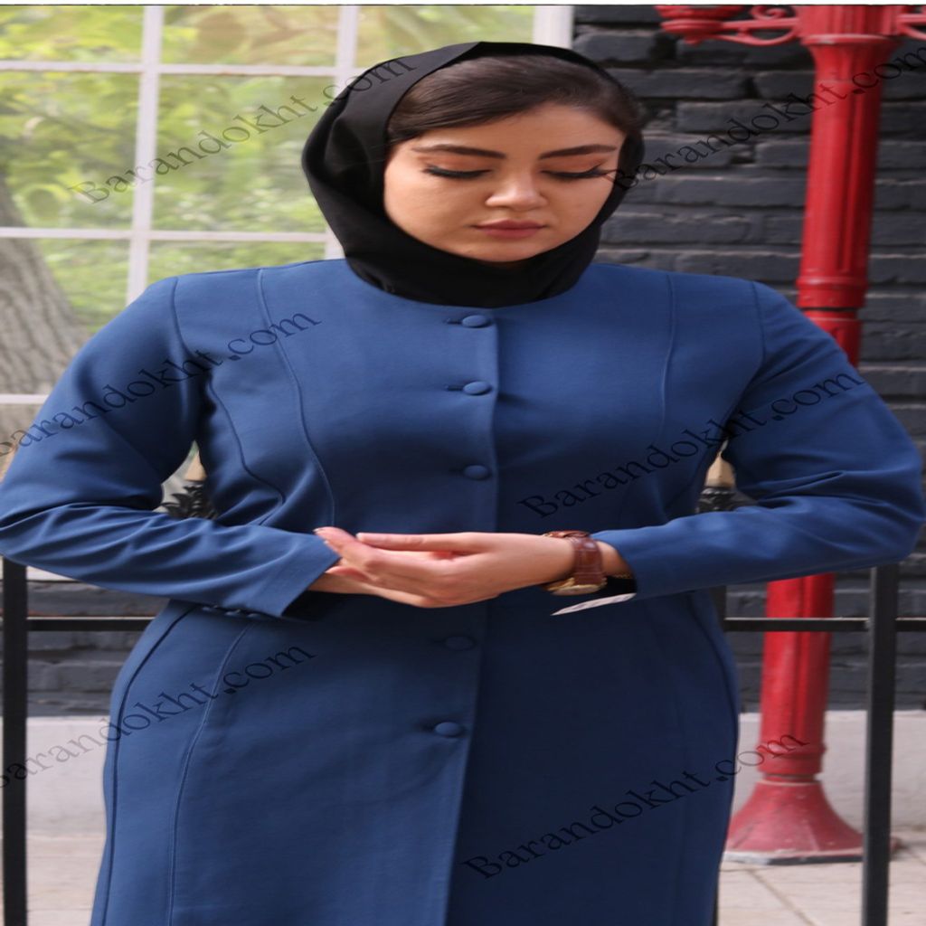 خرید اینترنتی قیمت مانتو شلوار اداری باران دخت مدل دو برش کد 4008