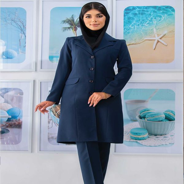 مدل مانتو اداری سه جیب فیونا کد 4027