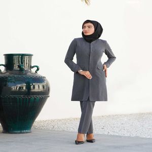 خرید اینترنتی قیمت مانتو شلوار اداری باران دخت مدل دکمه مخفی کد 1785