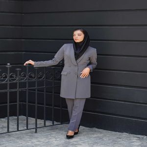 خرید اینترنتی قیمت مانتو شلوار اداری باران دخت مدل یقه آرشال فیونا کد 4060