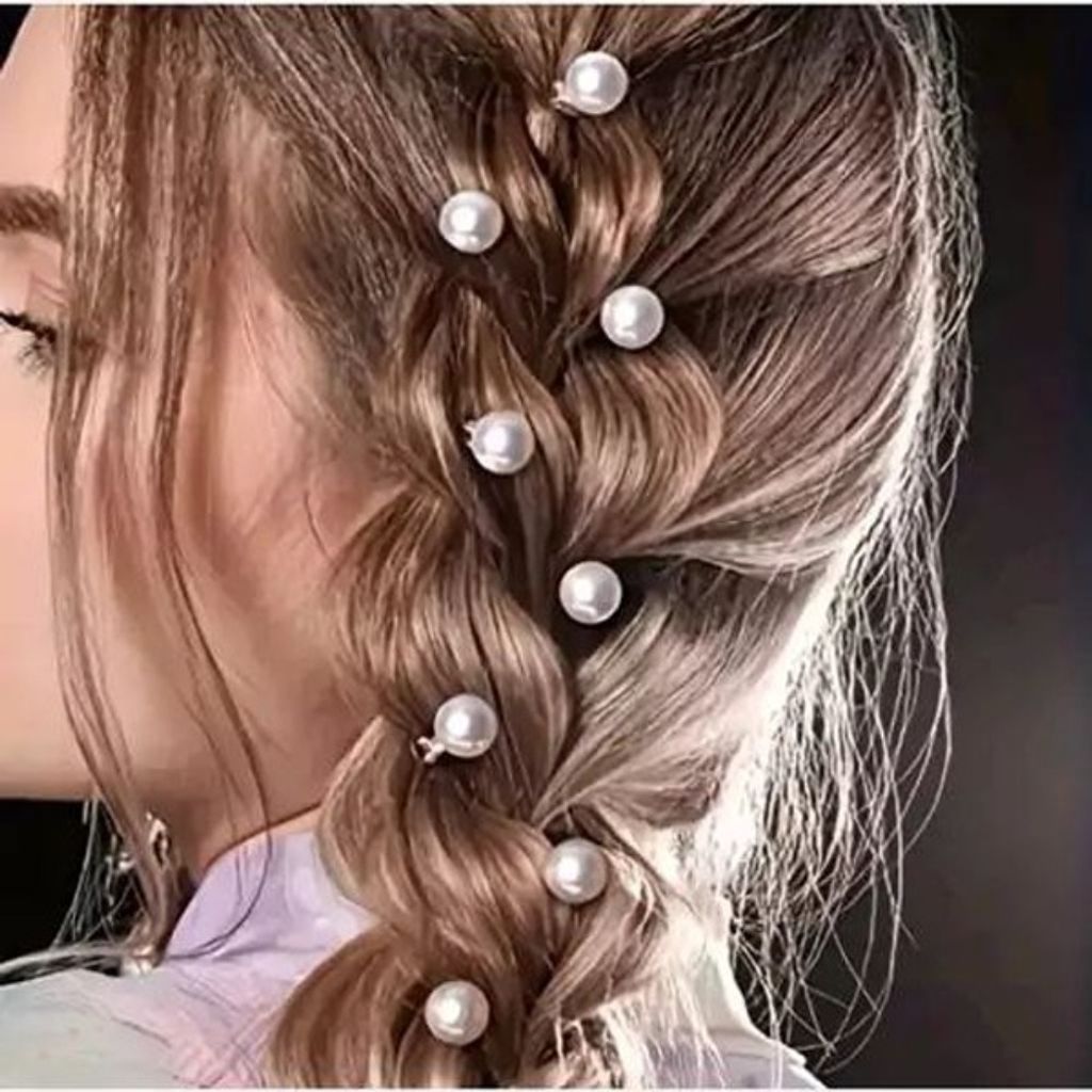 خرید اینترنتی گیره مو قفلی مروارید کد 75318