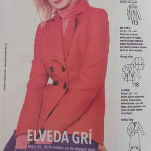 الگو آماده خیاطی سایزبندی شده کت بوردا