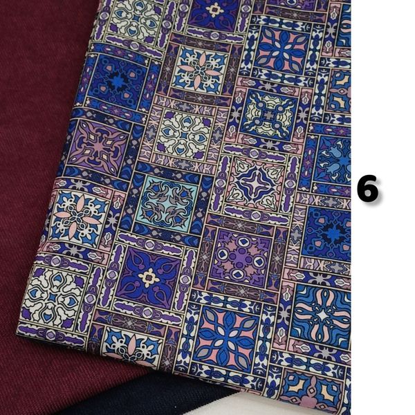 پارچه مخمل پورشه با رنگ های طیف آبی