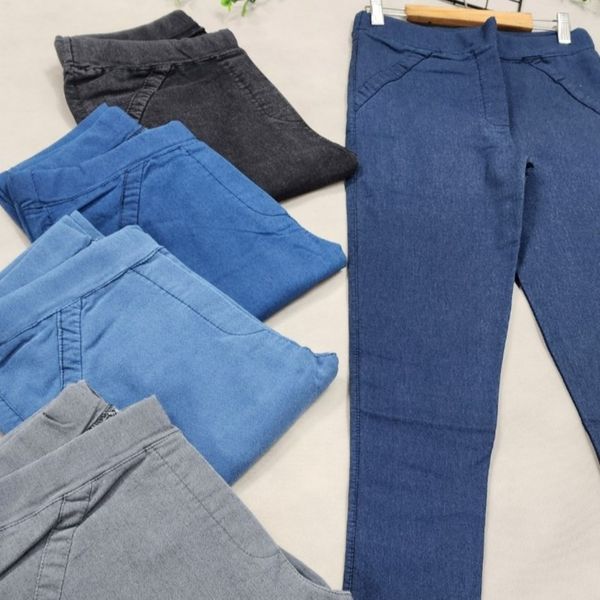 شلوار نیل ساده سایز بزرگ