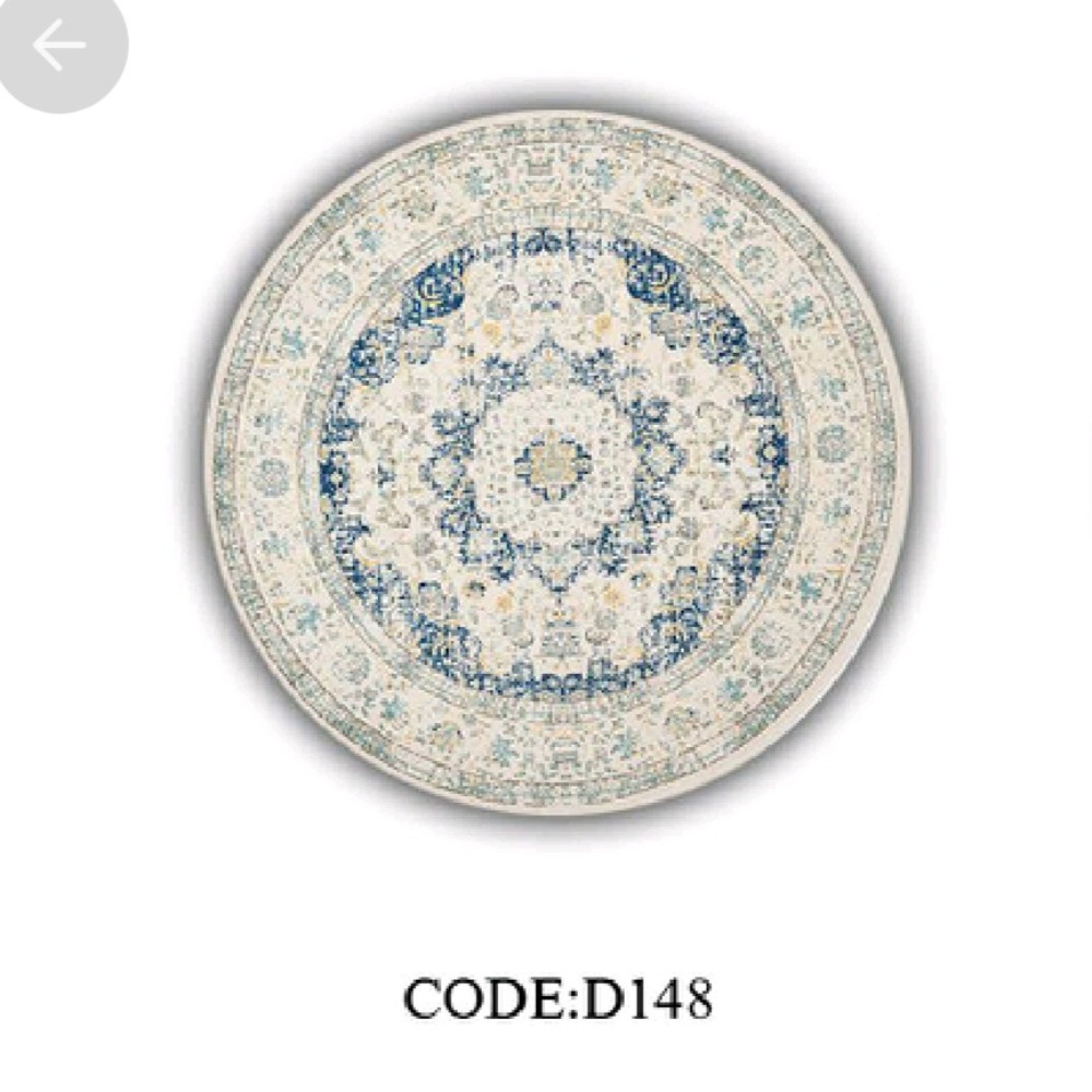 خرید اینترنتی فرشینه مخمل هازان گرد ( پس کرایه)
