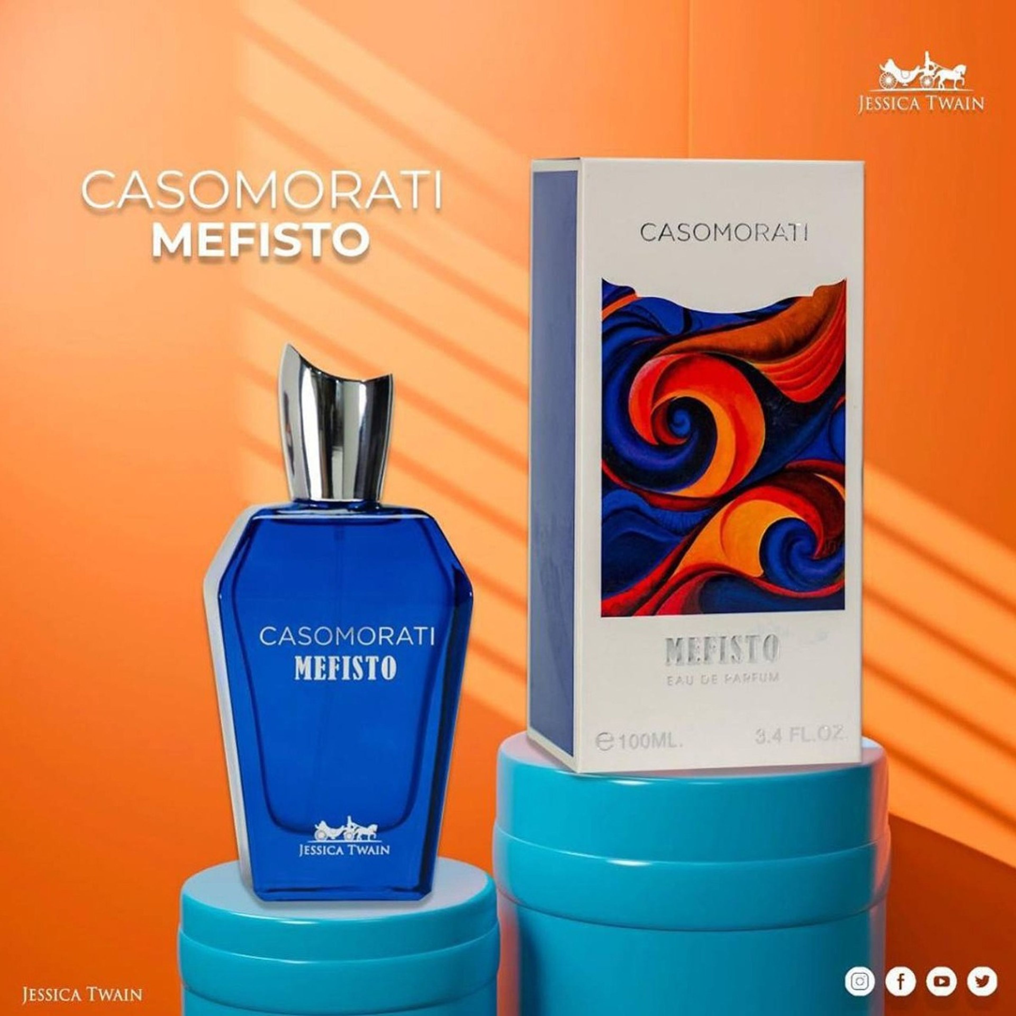 خرید اینترنتی عطر بسیار جدید مردانه کازاموراتی مفیستو جسیکا توین فرانسه - اسانس فرانسوی