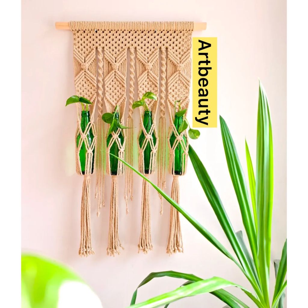 قیمت اویز‌گل مکرومه 4قلو برند آرت بیوتی