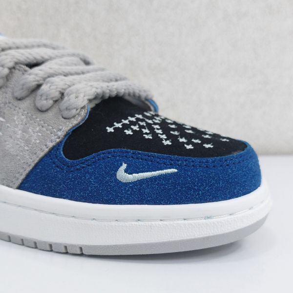 کتونی نایک جردن وودو آبی با کیفیت مشابه طرح اصلی