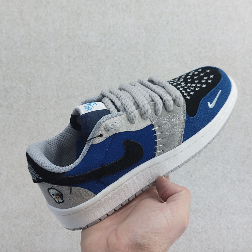 خرید آنلاین کتونی نایک جردن وودو آبی با کیفیت مشابه طرح اصلی 