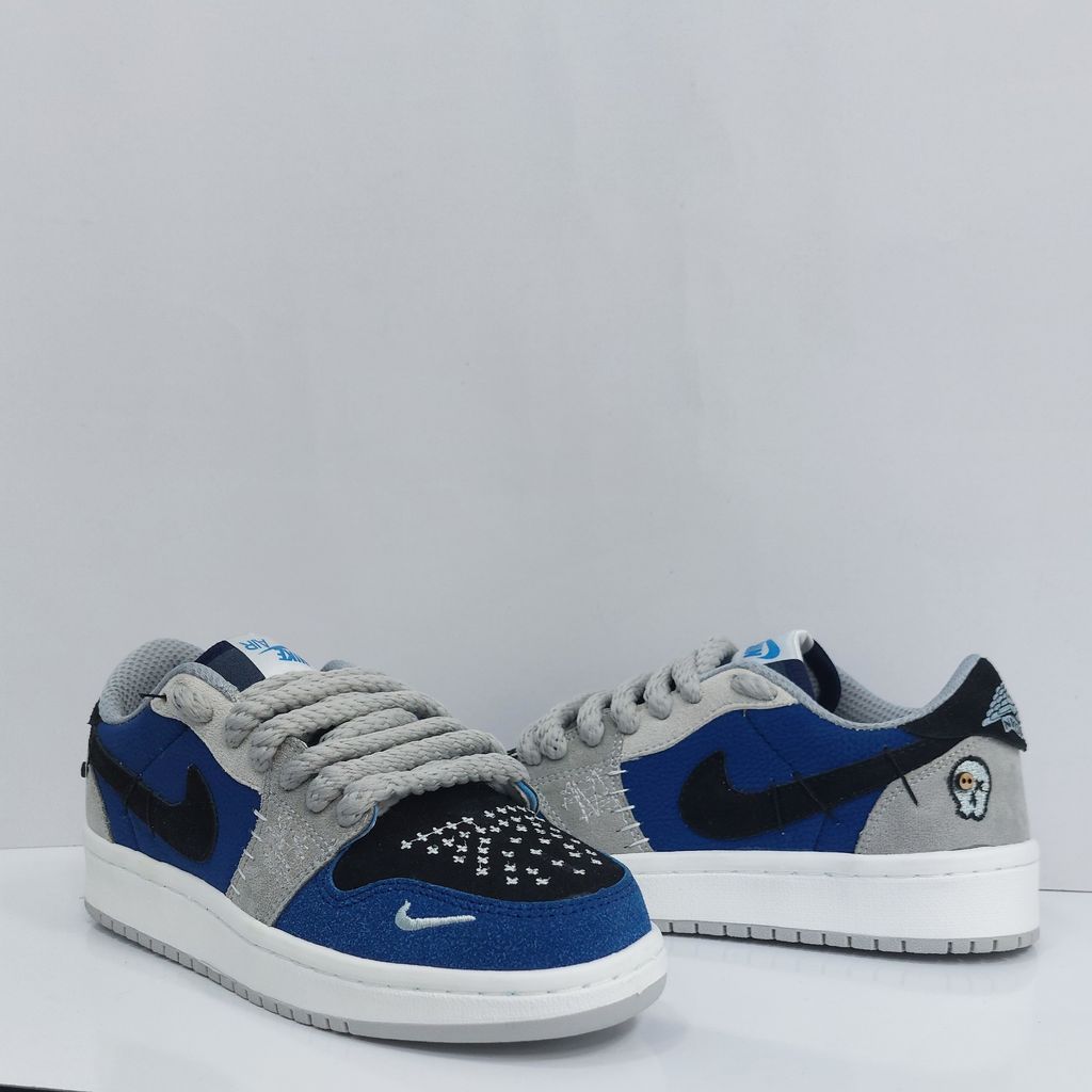 خرید آنلاین کتونی نایک جردن وودو آبی با کیفیت مشابه طرح اصلی 