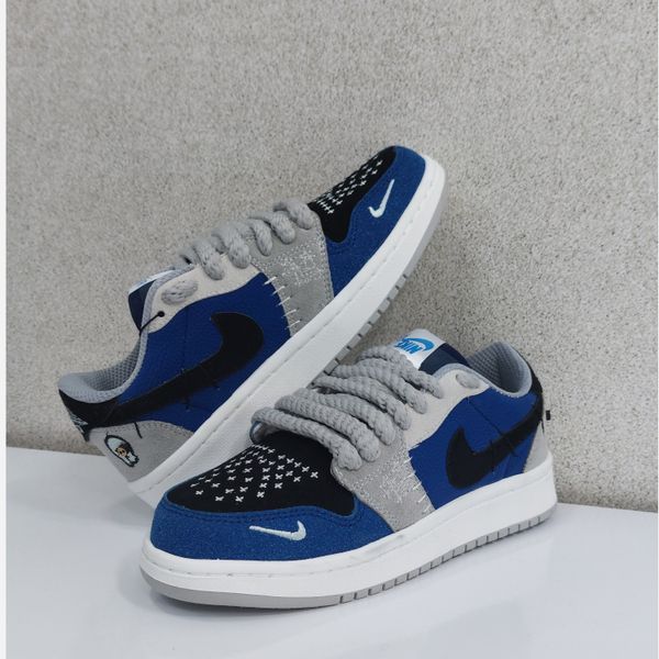 کتونی نایک جردن وودو آبی با کیفیت مشابه طرح اصلی