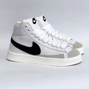 خرید اینترنتی کتونی نایک بلیزر ساق بلند سفید Nike Blazer