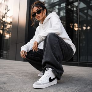 خرید اینترنتی کتونی نایک بلیزر ساق بلند سفید Nike Blazer