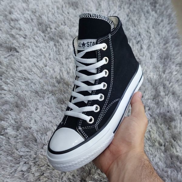 کتونی آلستار مشکی ساق دار All Star  با کیفیت بالا