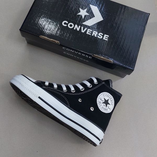 کتونی آلستار مشکی ساق دار All Star  با کیفیت بالا