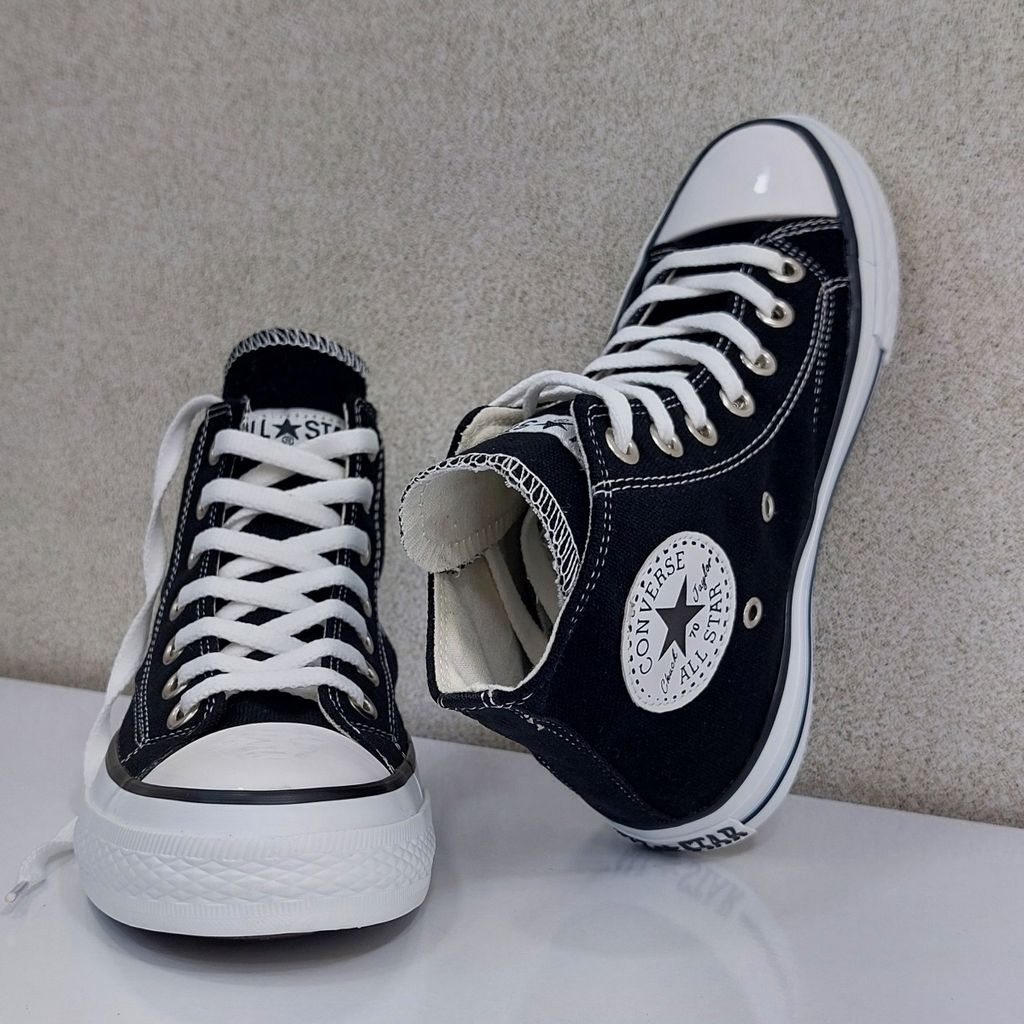 خرید انلاین کتونی آل استار مشکی ساق دار All Star  با کیفیت