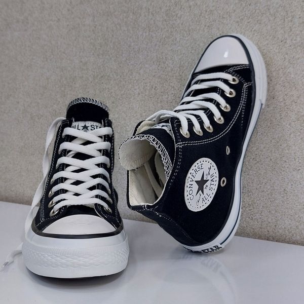 کتونی آلستار مشکی ساق دار All Star  با کیفیت بالا