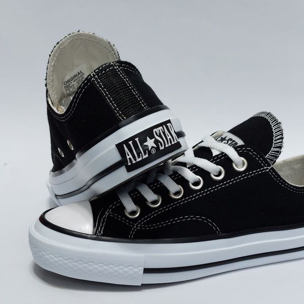 کتونی آلستار مشکی  All Star با کیفیت ساق کوتاه