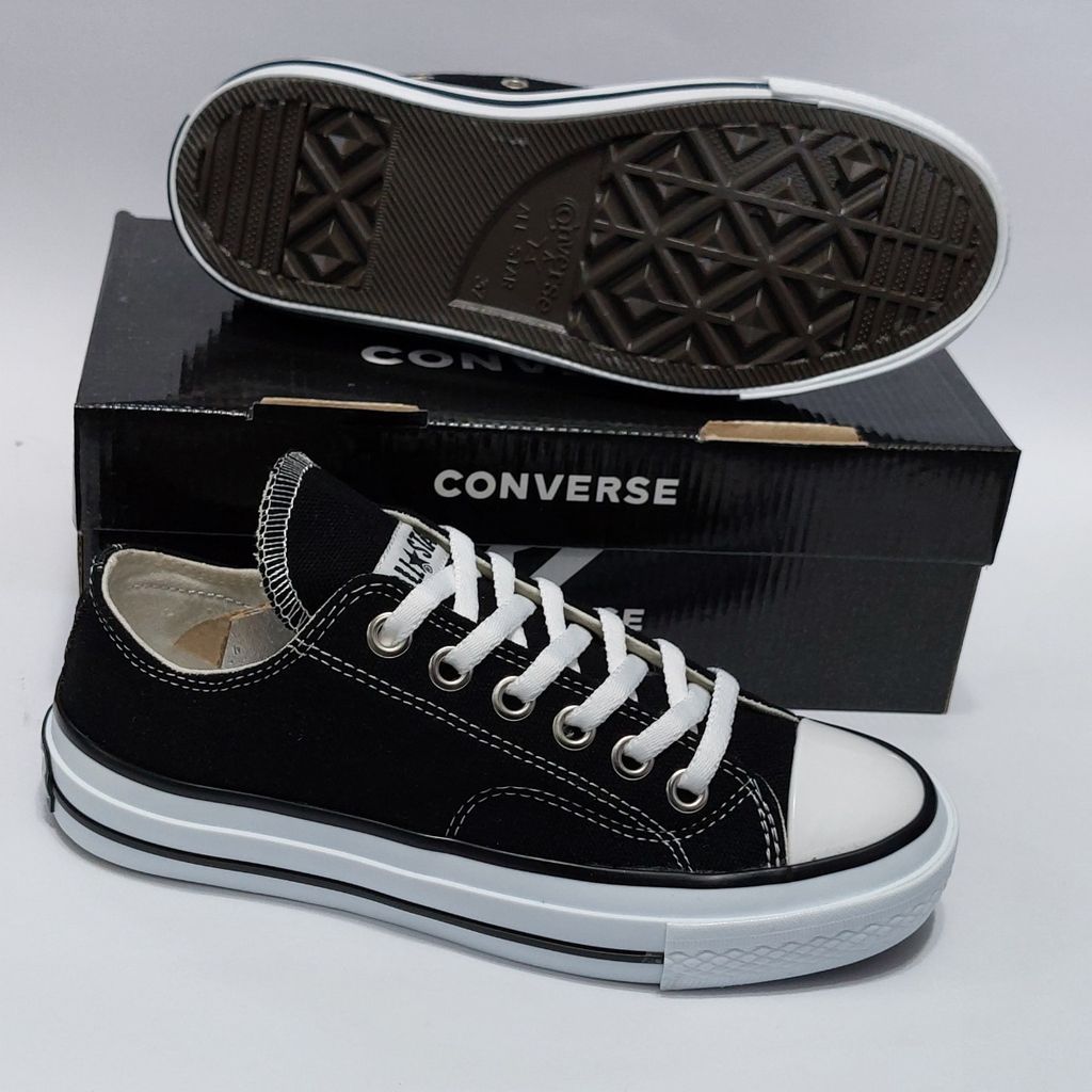 خرید اینترنتی کتونی آلستار مشکی   All Star با کیفیت ساق کوتاه