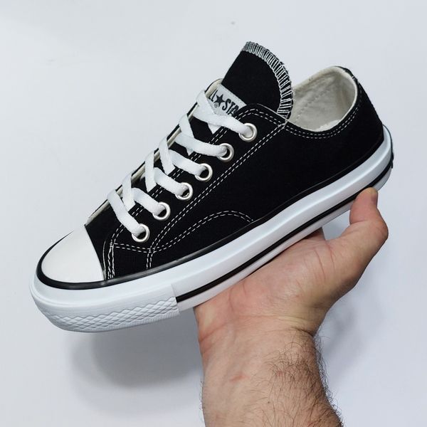 کتونی آلستار مشکی  All Star با کیفیت ساق کوتاه