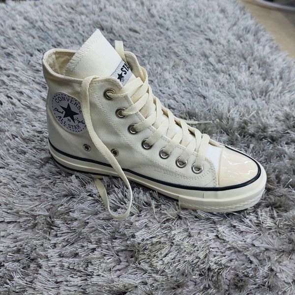 کتونی آلستار ساق بلند سفید استخوانی All Star با کیفیت