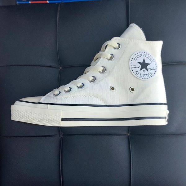 کتونی آلستار ساق بلند سفید استخوانی All Star با کیفیت