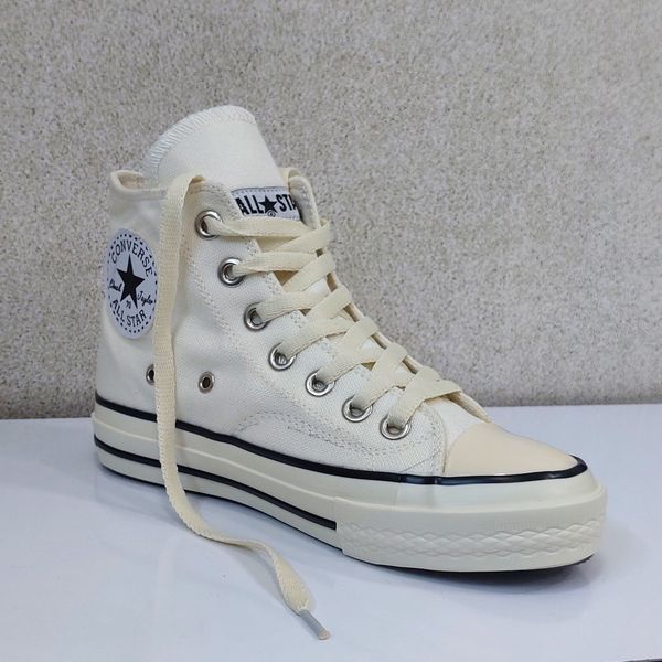 کتونی آلستار ساق بلند سفید استخوانی All Star با کیفیت