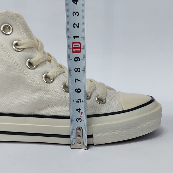 کتونی آلستار ساق بلند سفید استخوانی All Star با کیفیت