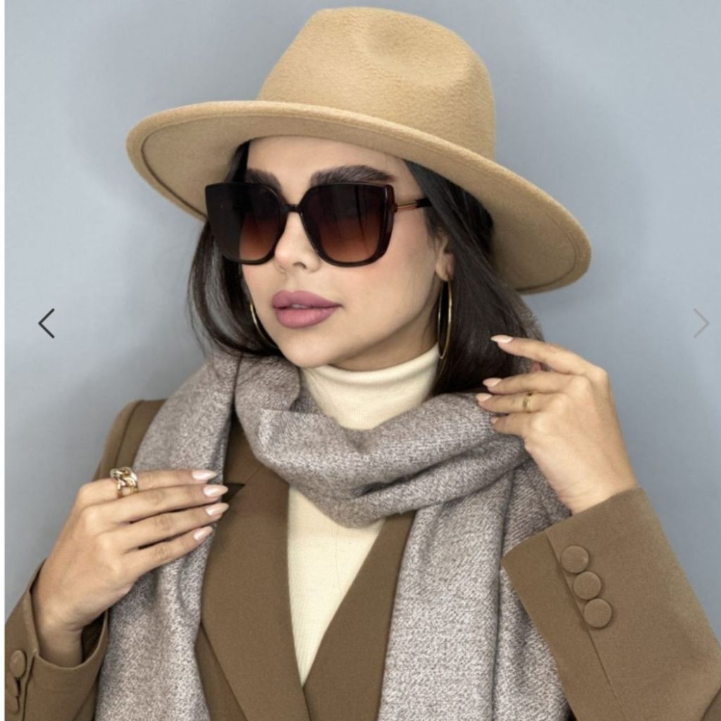 مشخصات عینک آفتابی Gucci گوچی زنانه قهوه ای باکیفیت یووی 400