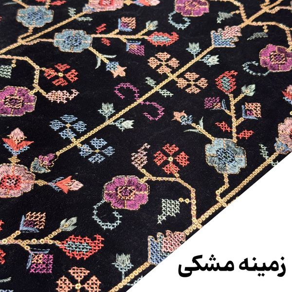 مخمل سوزندوزی طرح شماره دوزی