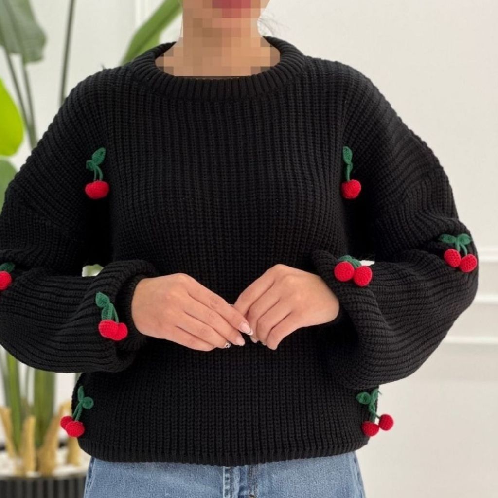 مشخصات بلوز بافت آلبالو زنانه