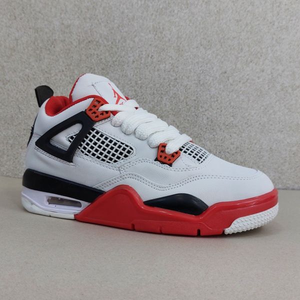 کتونی نایک جردن 4 سفید قرمز Nike J4