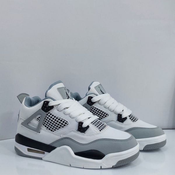 نایک جردن 4 سفید طوسی Nike J4