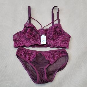 فروش اینترنتی ست شورت و سوتین فنردار گیپوری سایز 75 تا 90 