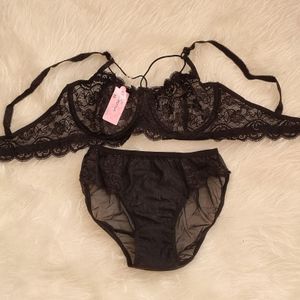 فروش اینترنتی ست شورت و سوتین فنردار گیپوری سایز 75 تا 90 