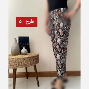 خرید انلاین شلوار زنانه گیاهی پلنگی خارجی مدل اسلش سندبادی فری سایز تا 48 نرم، لطیف و مناسب استایل روزمره