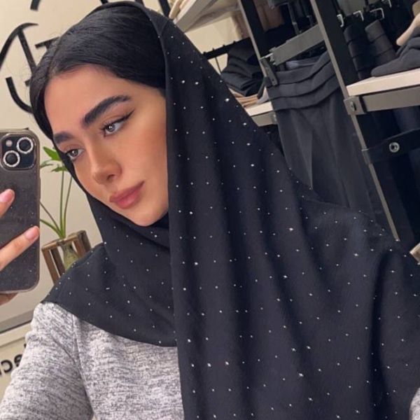 روسری زنانه درختی نگینی کد 1044