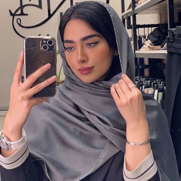 شال زنانه کریستال دور لمه کد 1046