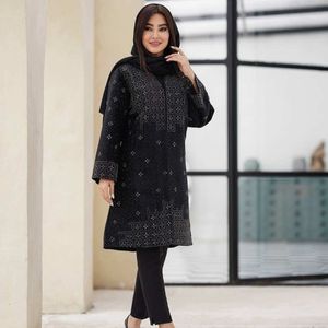خرید آنلاین مانتو کتی مخمل مدل  الهام