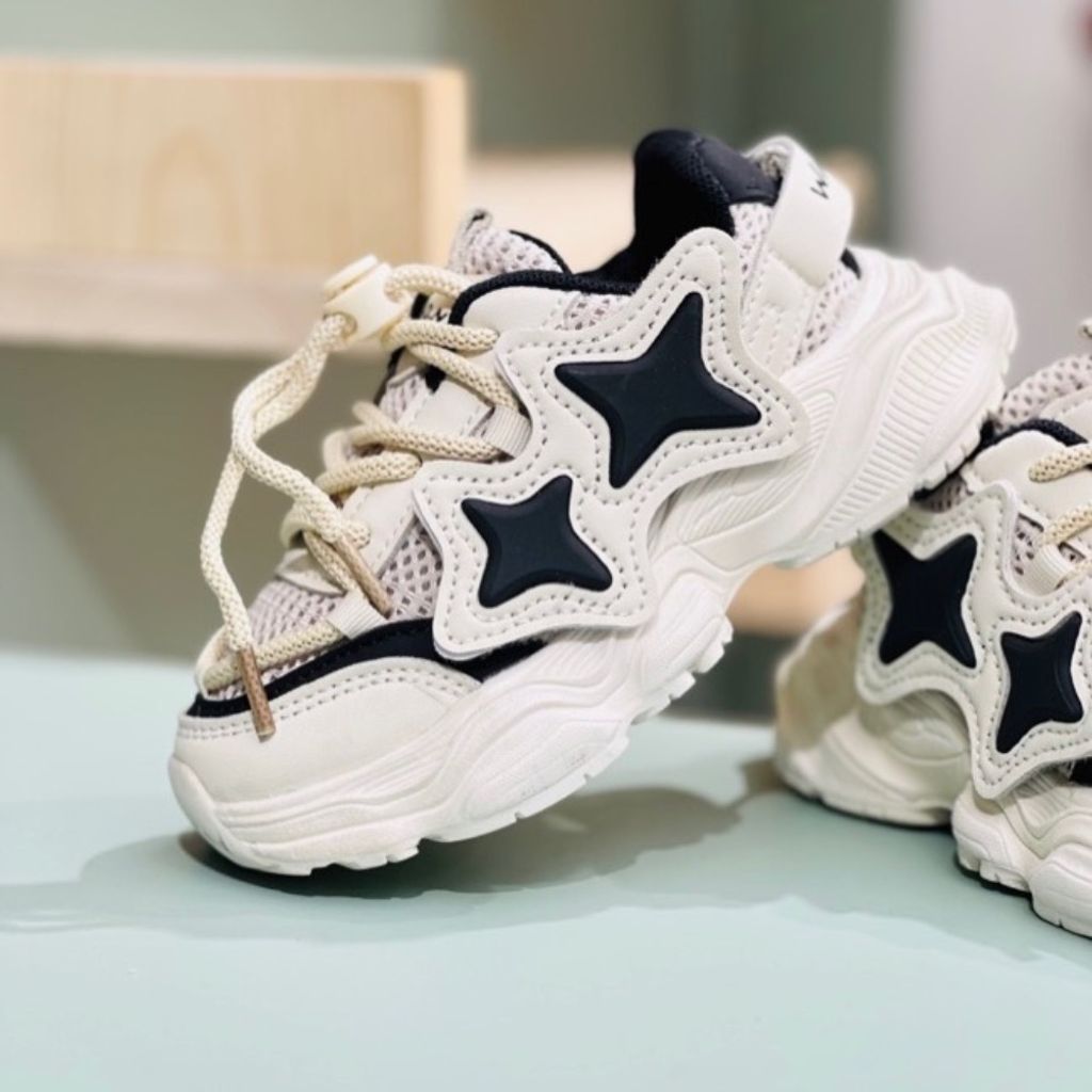 فروش اینترنتی کتونی بچگانه طرح دو ستاره برند Kshoes کد 120103