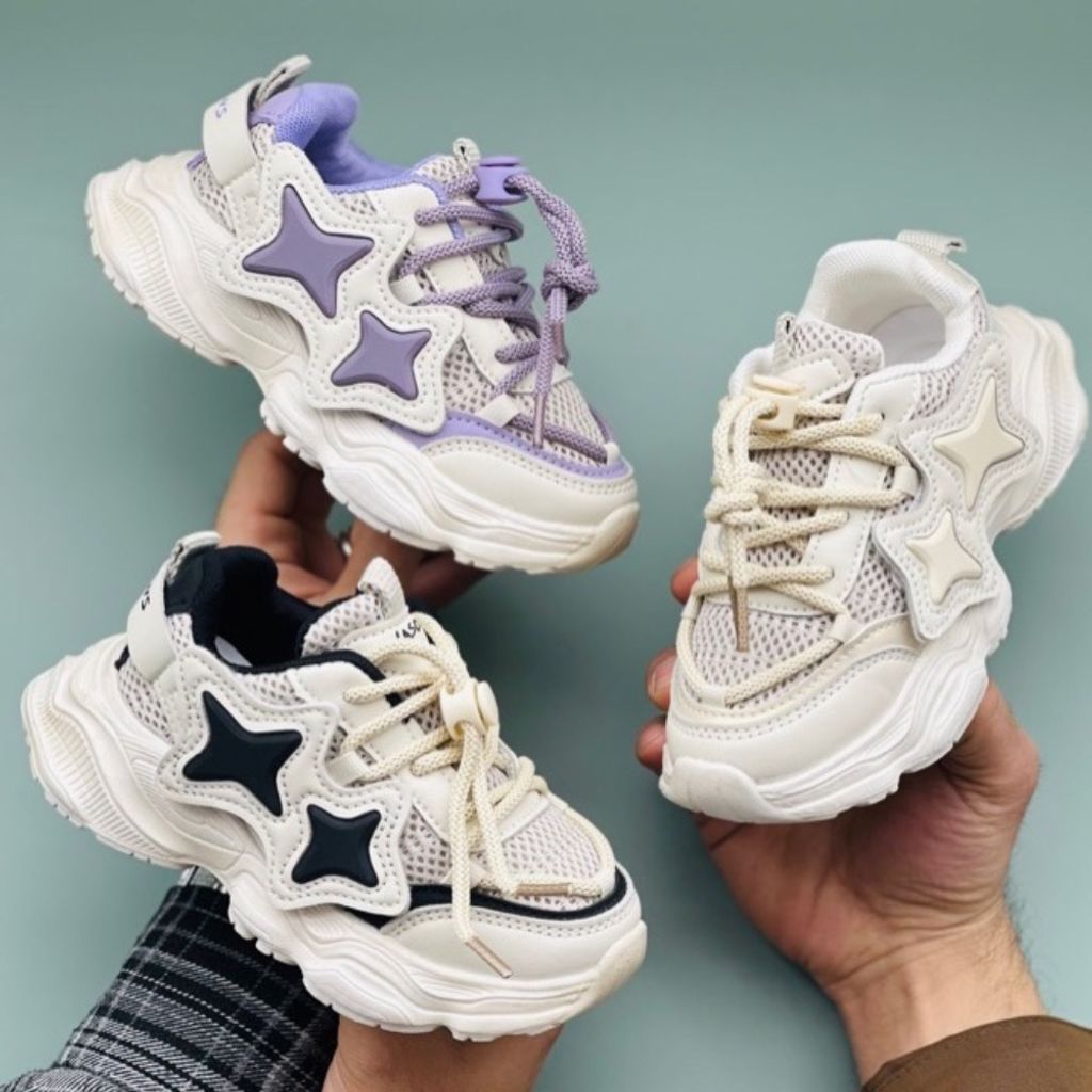 خرید انلاین کتونی بچگانه طرح دو ستاره برند Kshoes کد 120103