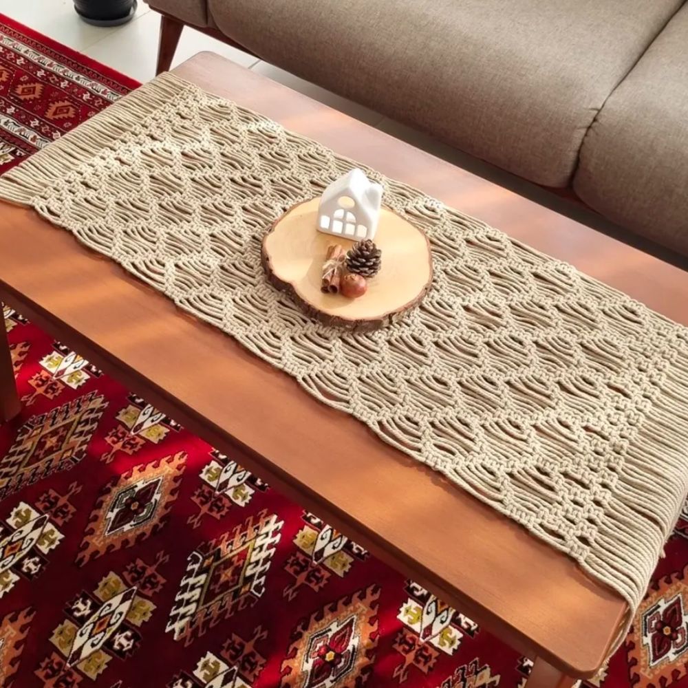 فروش اینترنتی رانر مکرومه بافی طرح مدرن