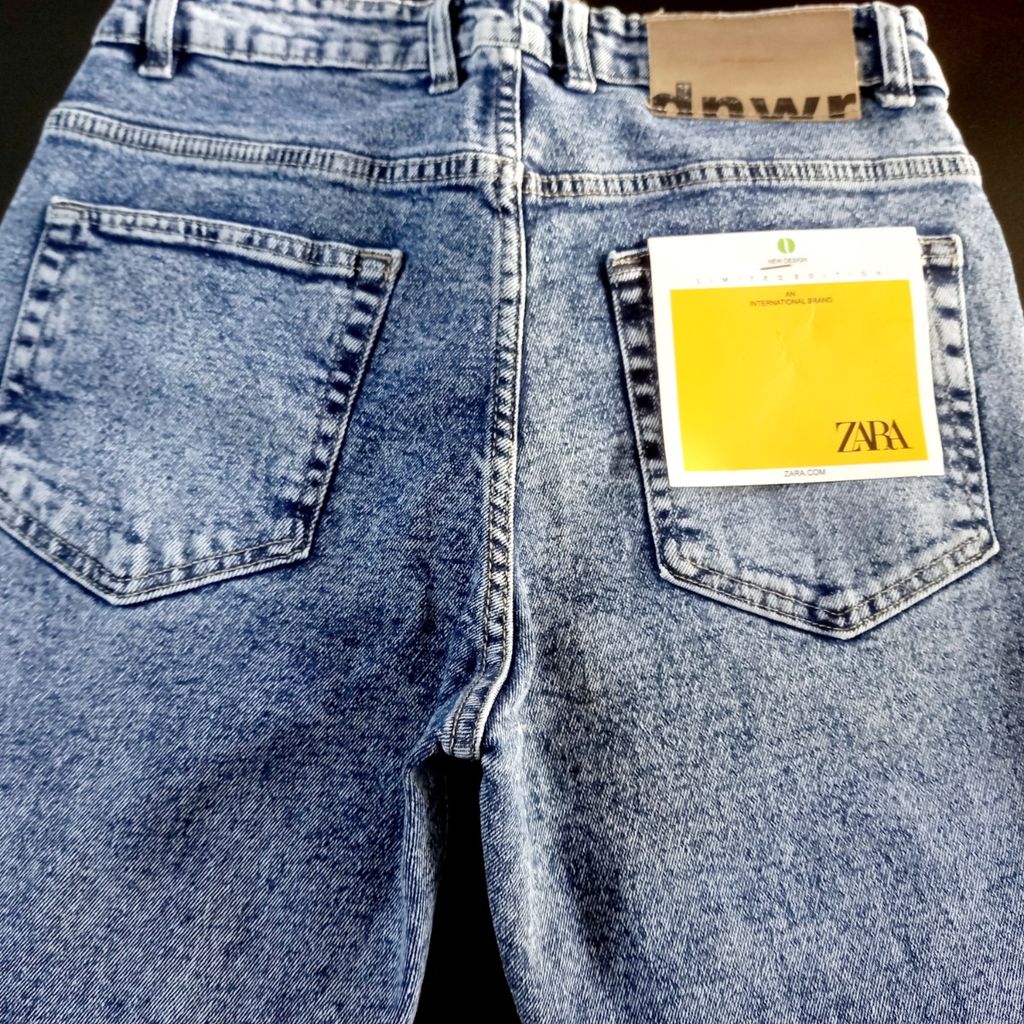 خرید آنلاین شلوار جین مردانه راسته آبی برفکی