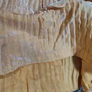 پارچه پلیسه سوپر شیمر رنگ زرد تخم