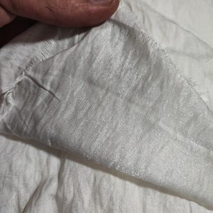 مشخصات پارچه کرپ سوپر شیمر رنگ سفید کد 9