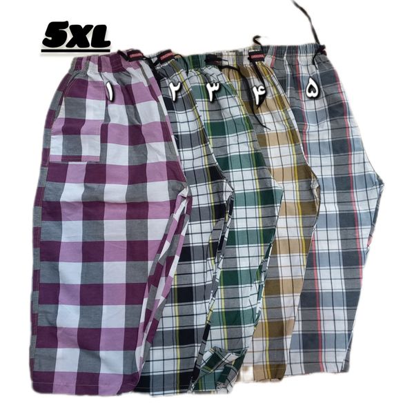 شلوارک چهار خونه مردانه5xlکد 586