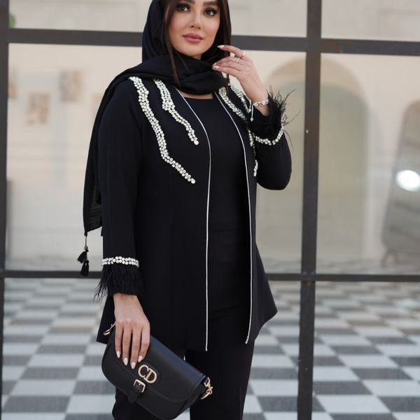 مانتو مدل جواهر دوزی